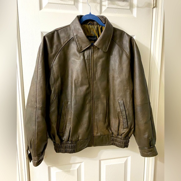 burks bay Other - Burks BAY vintage leather Jacket Men size large in great condition